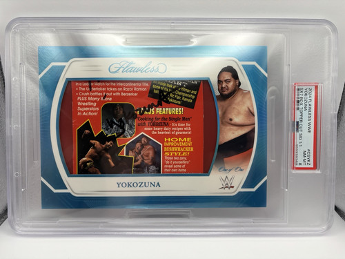 2024 FLAWLESS WWE OVERSIZED YOKOZUNA CUT SIGNATURE AUTO ONE OF ONE # 1/1 SLABBED