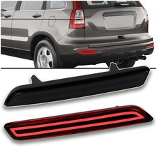 Smoke LED Rear Bumper Reflector Light Brake  Tail Lamp Kit for Honda CRV CR-...