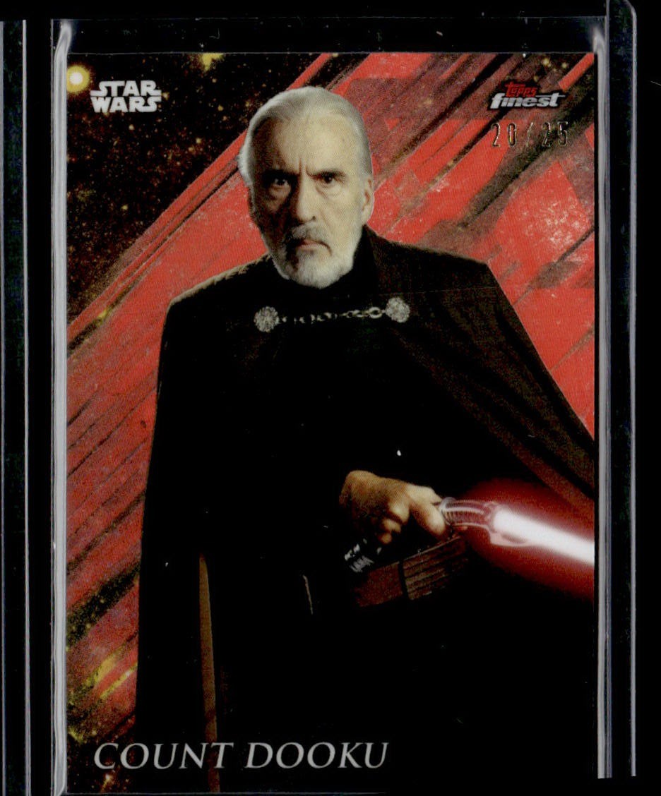 2018 Topps Finest Star Wars #27 Count Dooku Orange