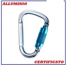 Moschettone in Alluminio Leggero Gancio da Arrampicata per Cintura Anticaduta