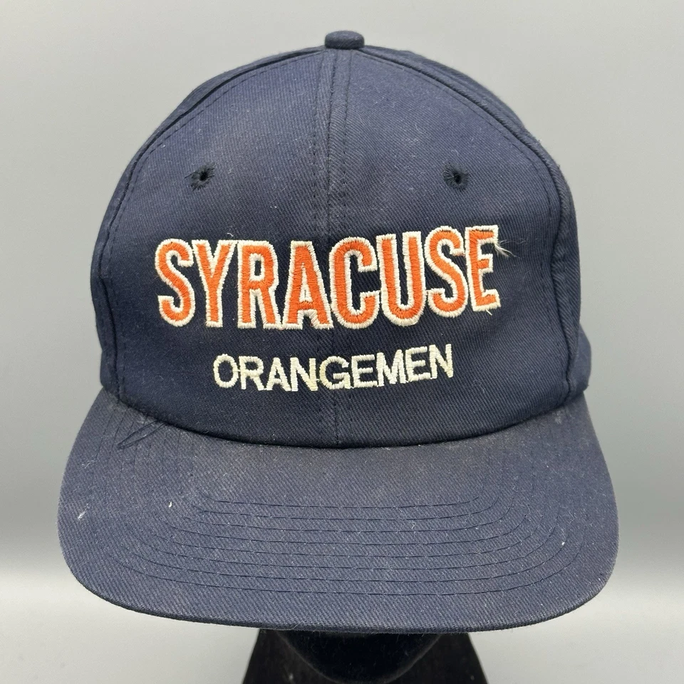 Vintage Twins Enterprise Syracuse Orangemen snapback hat navy green under brim - Image 2 of 4