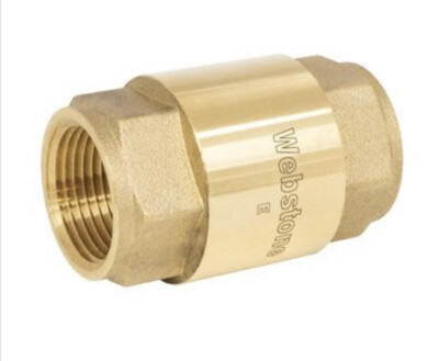 1/2'' FPT 250 PSI CWP, LF Forged DZR Brass, In-Line Spring, Check Valve Nibco