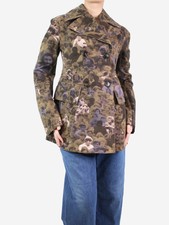 Marni Multicoloured Double-breasted Floral Jacket - Size Uk 8