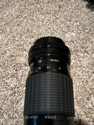 SIGMA ZOOM-K III 1:3.5-4.5 f=75-210mm Multi Coated Lens 52mm for