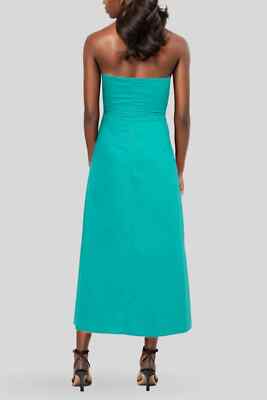 kookai blue strapless dress Palm Strapless Maxi Dress