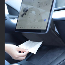 Tesla Model 3, Y Hanging Hidden Tissue Box Holder, Behind Center Screen