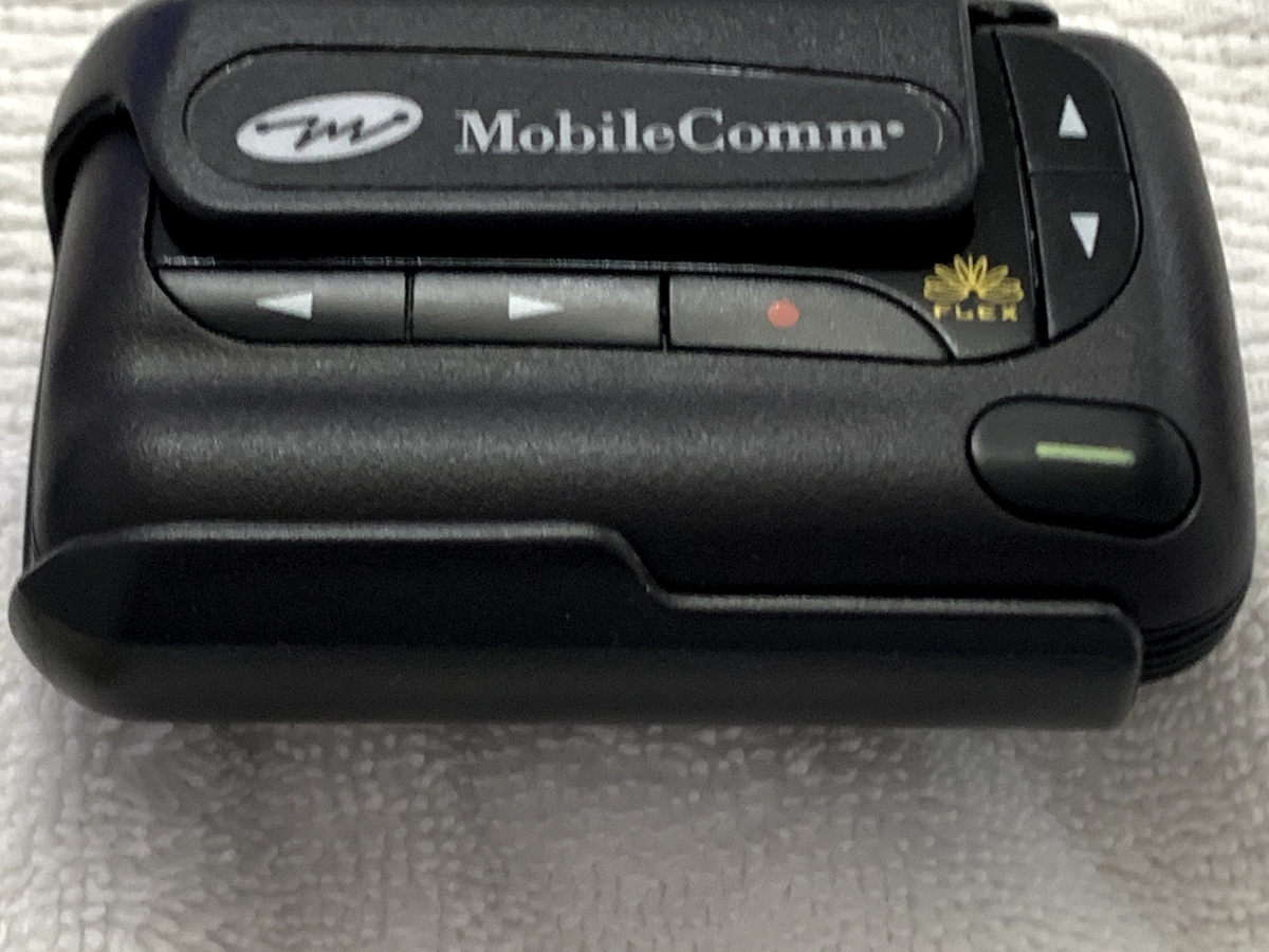 Vintage Motorola Advisor Gold Flex Bipeur/téléavertisseur Noir Années 90 Avec Clip