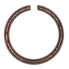 1 x Acoustic Guitar Rosette abalone shell Rosewood Inlay sound hole Luthier B13