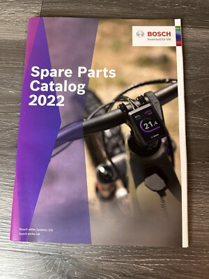 The Bosch eBike Spare Parts Catalog 2022