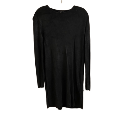 COS Black Metallic Shimmer Long Sleeve Tunic Shift Dress Small | eBay