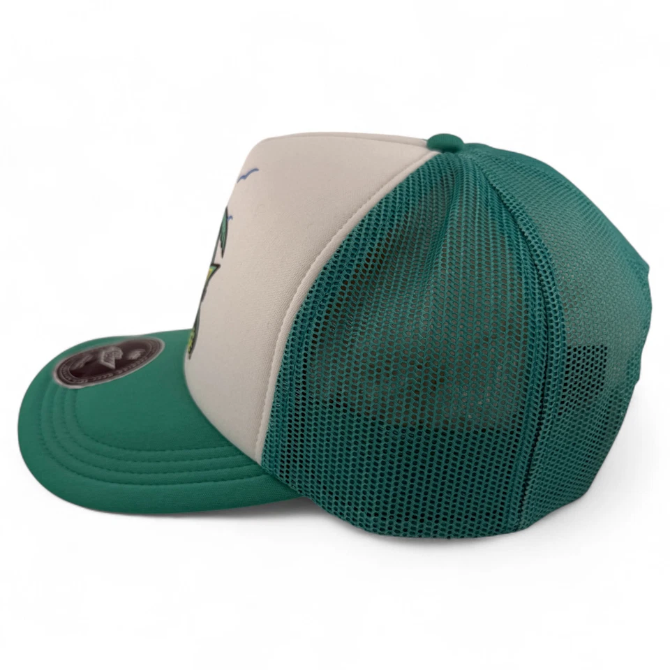 Mountain Dew Baja Blast Lids Exclusive Mtn Foam Trucker Adjustable Snapback Hat - Image 3 of 4