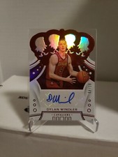 2019-20 Panini Crown Royale Crown Auto Red 7/49 Dylan Windler #CR-DWD RC CAVS 