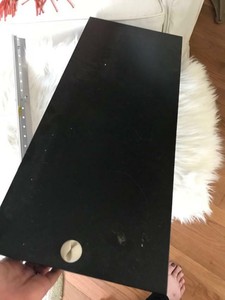 Pottery Barn Crown Molding Wall Shelf 2 Ft Black Wood Farmhouse