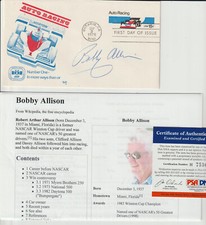 BOBBY ALLISON - SIGNED - NASCAR DRIVER - ENVELOPE