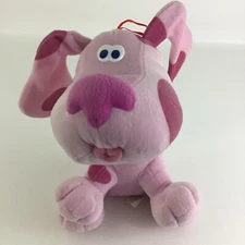 Blue's Clues Magenta 10" Plush Stuffed Animal Toy Puppy Dog Nanco Vintage 2001