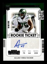 2021 Panini Contenders Rookie Ticket #148 Alijah Vera-Tucker Auto