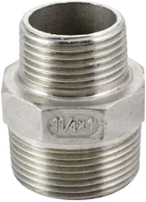 1.25" to 1" inch male NPT Hex Nipple Pipe Fitting Reducer Reducing Adapter SS304