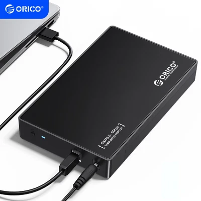 ORICO 3,5 Zoll Externes Festplattengehäuse 3,5/2,5” SATA SSD HDD USB 3.0 20 TB