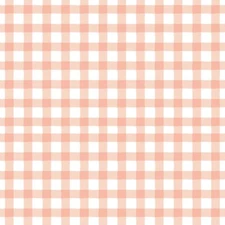 Feline Drive Fabric CREATIVE CATS Plaid Stone Coral - Fat Quarter (18"x22") FQ