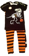 Carters Just One You Snug Fit Two Pajama Set 3T Halloween Dinosaurs 4 Pcs Glows