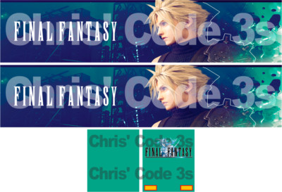 Code 3 selbstklebender Vinyl-Anhänger-Aufkleber - Final Fantasy - 1/50 1/76 1/148 1/64 1/87