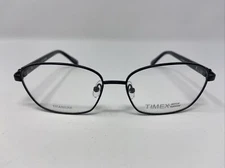 TIMEX Eyeglasses Frame 72 54-15-140 BK 6:17AM Black Full Rim HG20