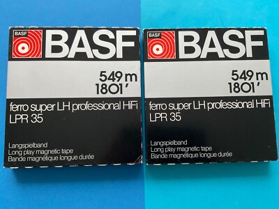 2 Basf coils for ReVox, Teac, Akai, Nagra, Studer etc.