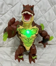 Moose Beast Lab Toy Dino Lord Terror T-Rex Lights Sounds Roars 8" Action Figure