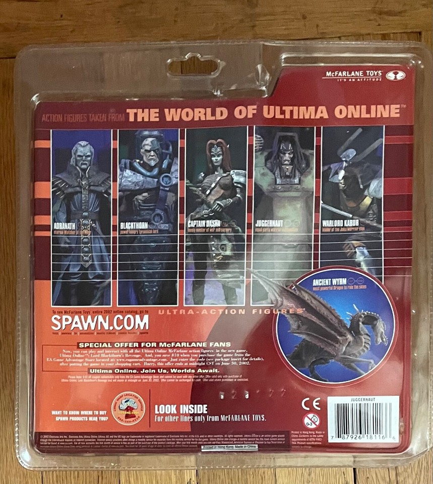 2002 JUGGERNAUT Ultima Online series Spawn McFarlane Toys NEW Vintage