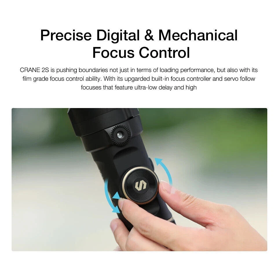 Cardán estabilizador de 3 ejes Zhiyun CRANE 2S para cámara DSLR BMPCC 6K Canon Sony Foto 4 de 4