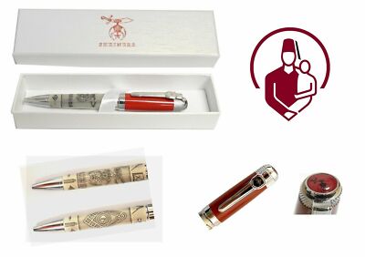 SHRINERS Ballpoint Pen Gift Set - Freemasons  Elegant Pen  Masonic Unique Detail