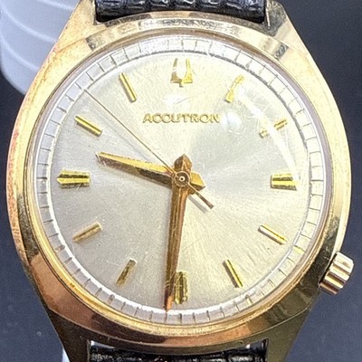Stunning Vintage Mens 1970s Bulova Accutron Tuning Fork Trophy Watch Runs Well