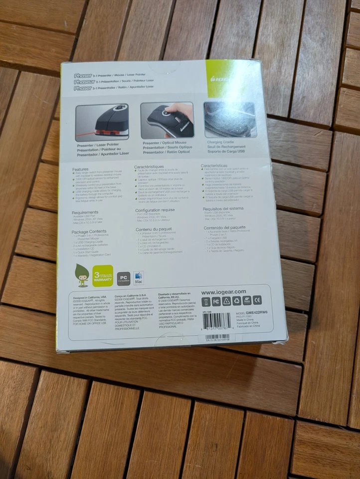 Iogear 3 In 1 Phaser Presenter / Mouse / Laser Pointer  - Image 2 of 2