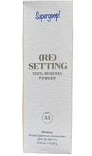Supergoop Re Setting Mineral Powder Medium Shade exp 2028 NEW Box Distress