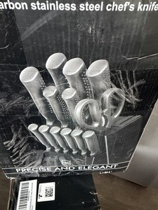 15-Piece Knife Set with Block Self-Sharpening Dishwasher-Safe
