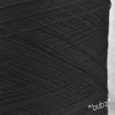 SOFT 3 PLY PIMA COTTON YARN 400g CONE BLACK MACHINE KNITTING CROCHET WEAVING NEW