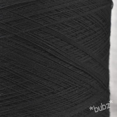 WEICHES 3-FÄDIGES PIMA BAUMWOLLGARN 400g KONE SCHWARZ MASCHINENSTRICKEN HÄKELN WEBEN NEU