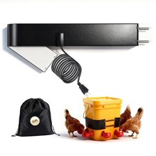 1 PCS Chicken Water Heater for Winter, 40W Safe Thermo Bucket Belt Heated Str...