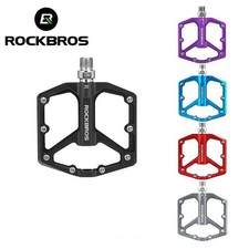 ROCKBROS Bike Pedals MTB 9/16'' 3 Sealed Bearings Non-slip Flat/Platform Pedals