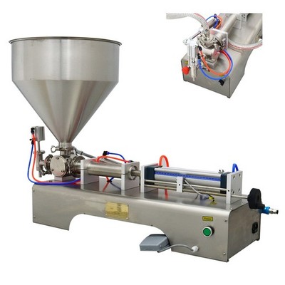 110V 30-300ml Paste Liquid Filling Machine Oil Cream Piston Filler Single Nozzle