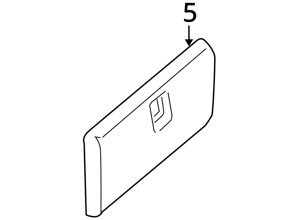 SE ADAPTA A PUERTA PONTIAC MONTANA 2005-2006 ASM I P COMPT ÉBANO 15220225 - NUEVO OEM Foto 3 de 3
