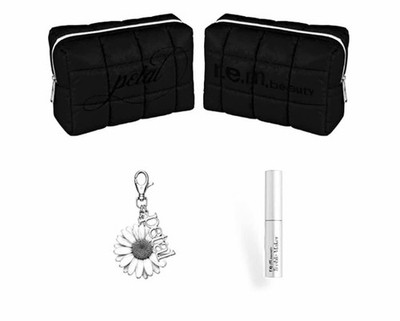 REM Beauty Petal Makeup Bag bundle- Ariana Grande NYC Pop up