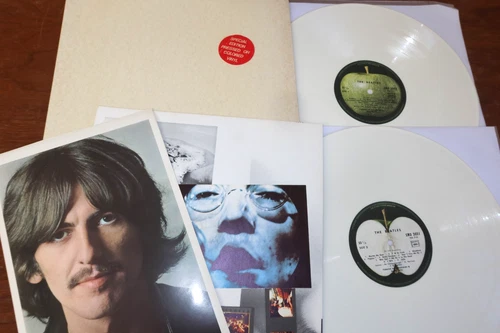 WHITE Wax vinyl~ Vintage 1978  FRANCE-FRENCH The Beatles WHITE ALBUM  beauty
