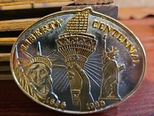 Liberty Centennial 1886-1986 Statue of Liberty Collectible Belt Buckle