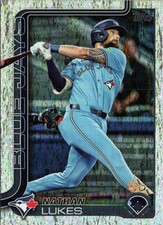 2025 Topps Holo Foil #420 Nathan Lukes Toronto Blue Jays