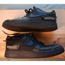 Nike Mens 13 Air Force 1 Black Gore Tex Low-Top Durable Waterproof Streetwear