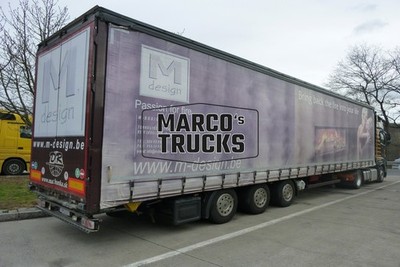 LKW Foto Scania Planensattelzug Italien schwarz M design Passion for fir #i8zl