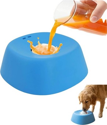 Lick & Roll Bowl for Dogs - Slow Feeder Dog Bowl with Floating Ball System