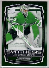 2023-24 Upper Deck Engrained Jake Oettinger Green Synthesis Card # S-5