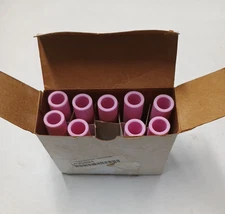Techniweld Nozzle  10N48L #6 Long Ceramic Tig Welding Cup Open box of 9 pcs